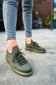 CH307 Tricot Erkek Günlük Bağcıklı Triko Spor Sneaker Ayakkabı THT Haki